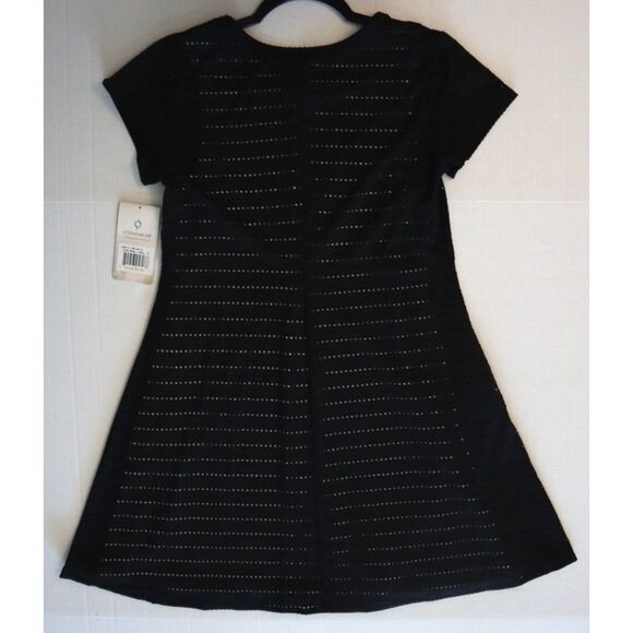 Stonewear Designs 11380-500-02 Women's Sz S Black Drishti Scoop Neck Dress - Picture 10 of 12